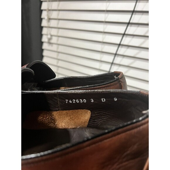 Santoni Made in Italy Brown Leather Shoes Size 9 - Picture 7 of 7